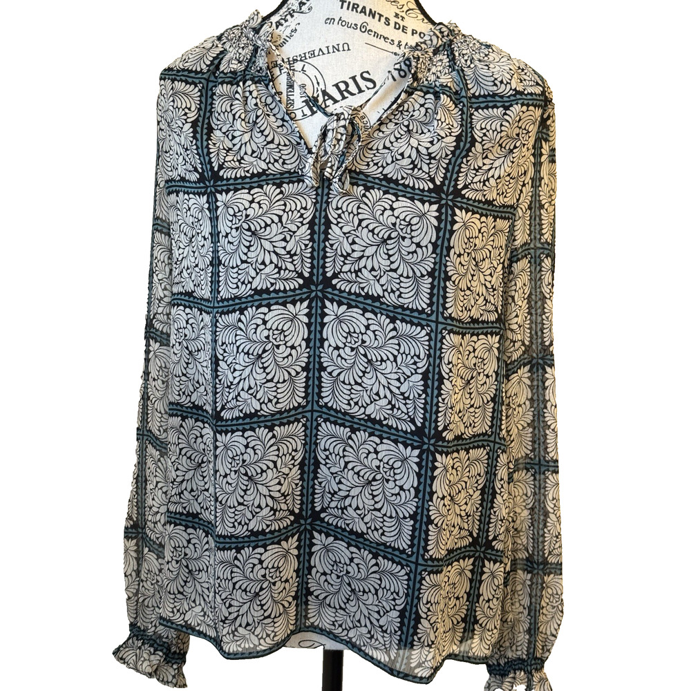 Loft Blouse Women’s Size Small Multicolor Loose Fit Lightweight